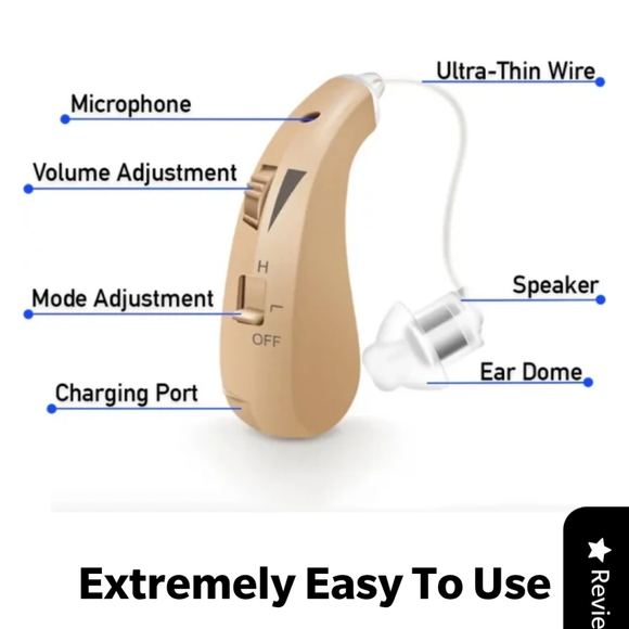 2 The Hearing Co. Behind The Ear Hearing Aids With Chargers Manuals Case & More - Picture 1 of 5